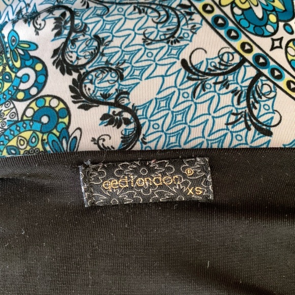 QED London Blue and Green Maxi Dress - Picture 2 of 4